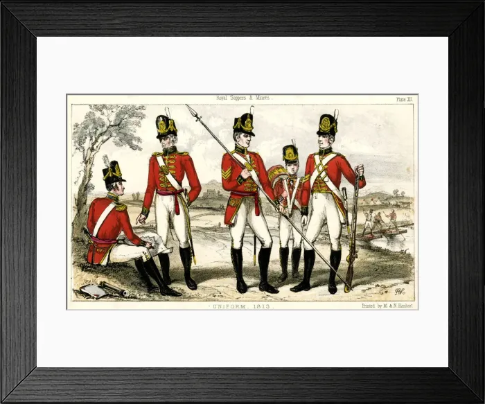 Framed Print : SAPPERS & MINERS 1813 SAPPERS & MINERS 1813 Framed Print : SAPPERS & MINERS 1813 SAPPERS & MINERS 1813