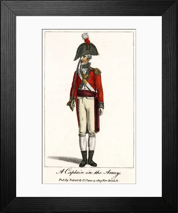 Framed Print : BRITISH CAPTAIN 1805 Framed Print : BRITISH CAPTAIN 1805