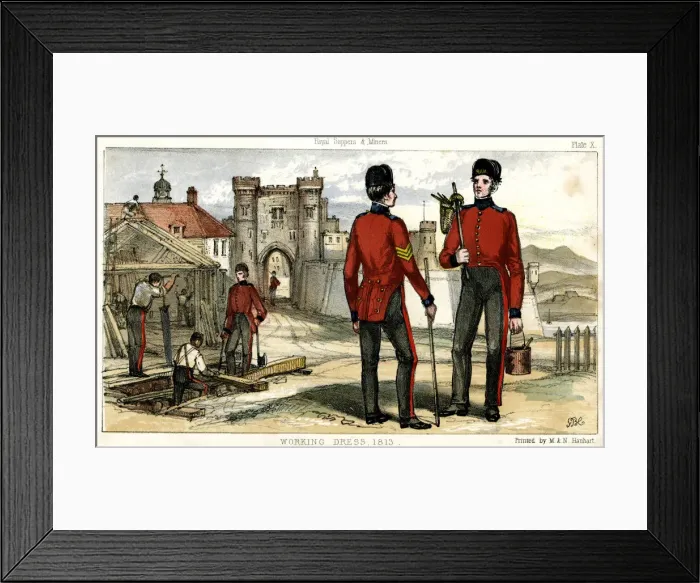Framed Print : SAPPERS & MINERS 1813 SAPPERS & MINERS 1813 Framed Print : SAPPERS & MINERS 1813 SAPPERS & MINERS 1813