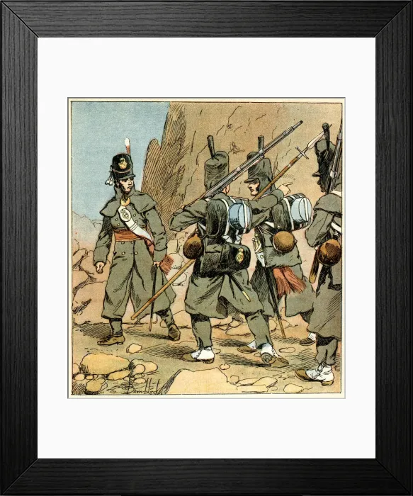 Framed Print : NAPOLEONIC BRIT 1814 Framed Print : NAPOLEONIC BRIT 1814