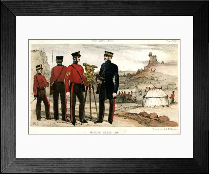 Framed Print : BRITISH SAPPERS 1854 Framed Print : BRITISH SAPPERS 1854