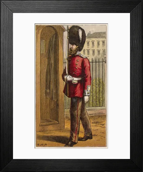 Framed Print : GUARDSMAN ON DUTY 1875 Framed Print : GUARDSMAN ON DUTY 1875