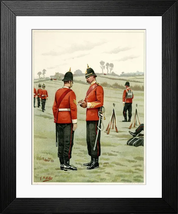 Framed Print : OXFORDS LIGHT 43RD FOOT Framed Print : OXFORDS LIGHT 43RD FOOT