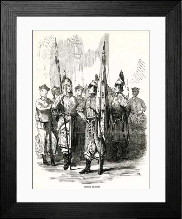 Framed Print : CHINESE SOLDIERS 1857 Framed Print : CHINESE SOLDIERS 1857