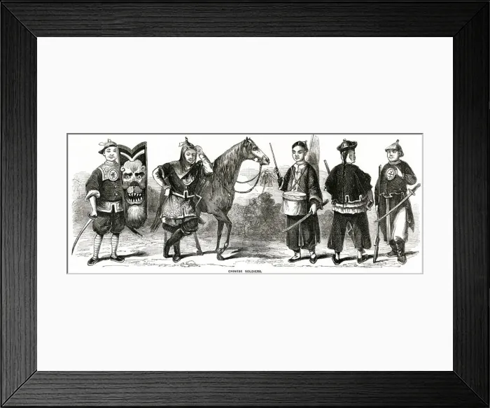 Framed Print : CHINESE SOLDIERS 1857 Framed Print : CHINESE SOLDIERS 1857