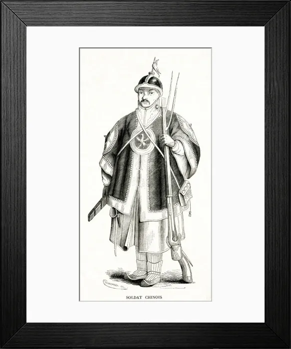 Framed Print : CHINESE SOLDIER 1850S Framed Print : CHINESE SOLDIER 1850S