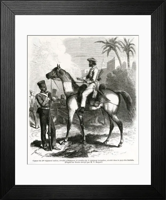 Framed Print : INDIAN SEPOY & CAVALIER INDIAN SEPOY & CAVALIER Framed Print : INDIAN SEPOY & CAVALIER INDIAN SEPOY & CAVALIER