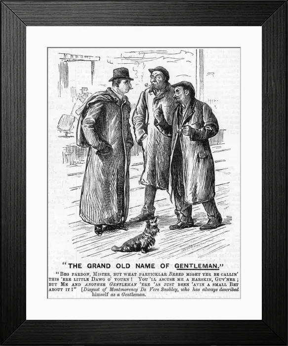 Framed Print : Cartoon, The Grand Old Name of Gentleman Framed Print : Cartoon, The Grand Old Name of Gentleman