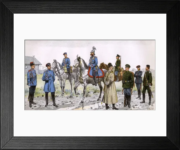 Framed Print : Russian Gendarmerie and border guards Framed Print : Russian Gendarmerie and border guards