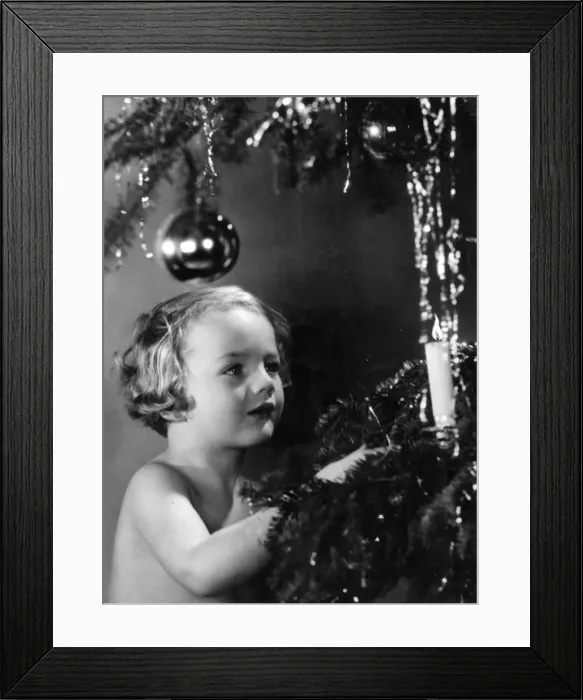 Framed Print : CHRISTMAS TREE & GIRL CHRISTMAS TREE & GIRL Framed Print : CHRISTMAS TREE & GIRL CHRISTMAS TREE & GIRL