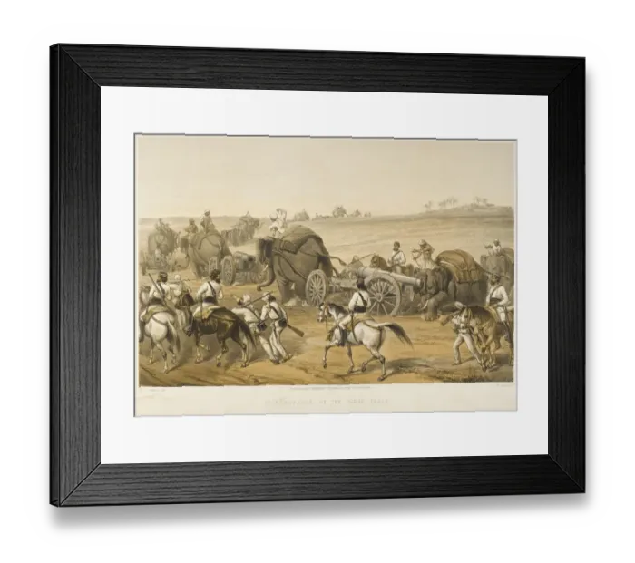 Framed Print : ARTILLERY ELEPHANTS 1857 Framed Print : ARTILLERY ELEPHANTS 1857