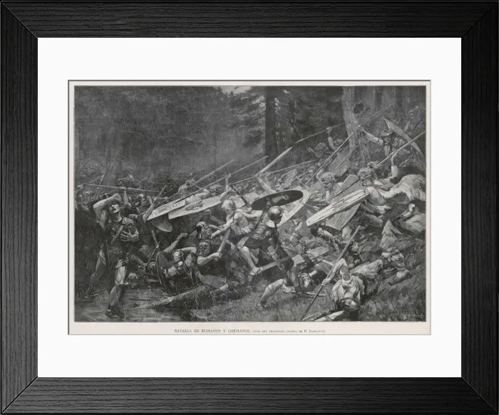 Framed Print : GERMANS V ROMANS 1BC Framed Print : GERMANS V ROMANS 1BC