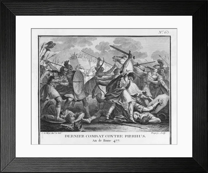 Framed Print : DENTATUS V PYRRHUS 274BC Framed Print : DENTATUS V PYRRHUS 274BC