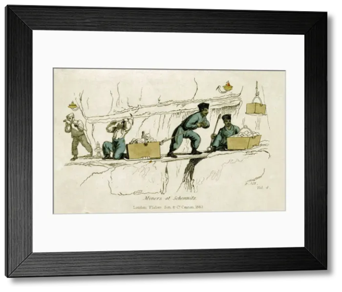 Framed Print : GOLD MINING - SCHEMNITZ Framed Print : GOLD MINING - SCHEMNITZ