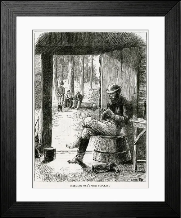 Framed Print : GOLD PROSPECTOR / CANADA Framed Print : GOLD PROSPECTOR / CANADA