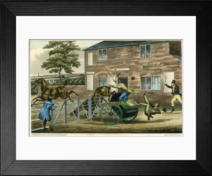 Framed Print : JUMPING A TOLLGATE Framed Print : JUMPING A TOLLGATE