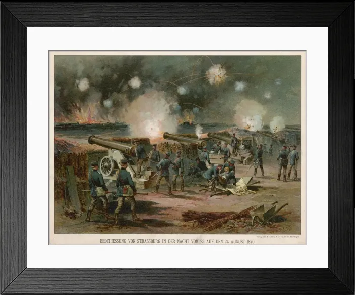 Framed Print : STRASBOURG GUNS 1870 Framed Print : STRASBOURG GUNS 1870