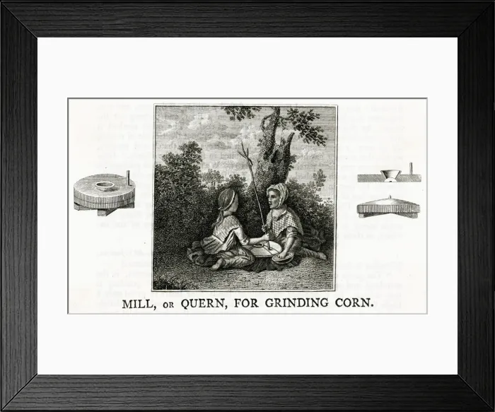 Framed Print : SCOTTISH HAND-MILL C18 Framed Print : SCOTTISH HAND-MILL C18