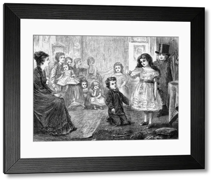 Framed Print : CHARADES, 1871 Framed Print : CHARADES, 1871