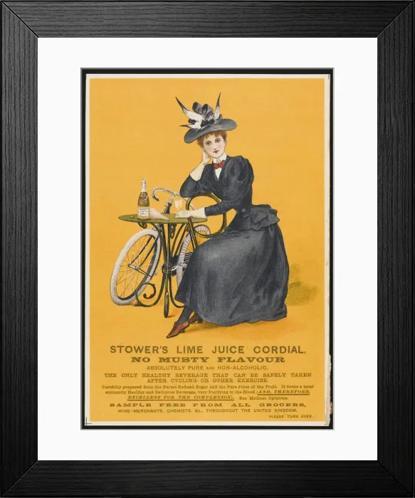 Framed Print : Advert for Stowers lime juice Framed Print : Advert for Stowers lime juice