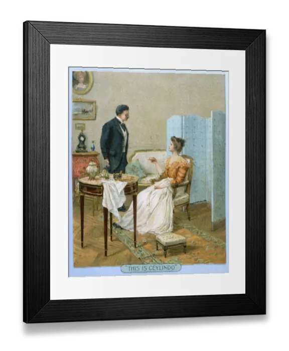 Framed Print : ADVERT / CEYLINDO TEA 1900 Framed Print : ADVERT / CEYLINDO TEA 1900