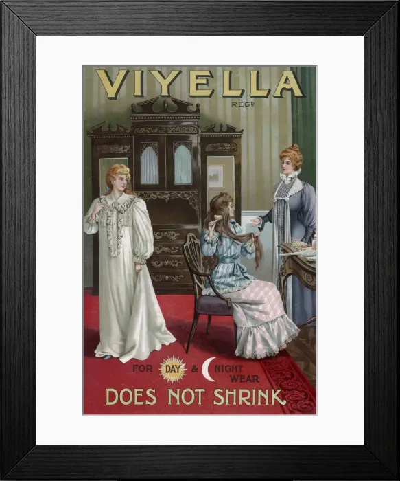 Framed Print : ADVERT / VIYELLA 1890 Framed Print : ADVERT / VIYELLA 1890