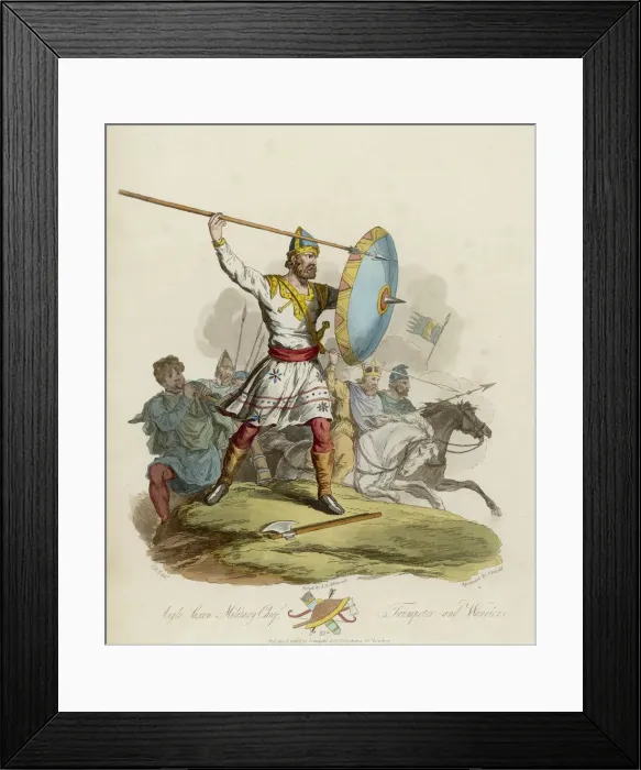 Framed Print : Anglo Saxon Chieftain Framed Print : Anglo Saxon Chieftain