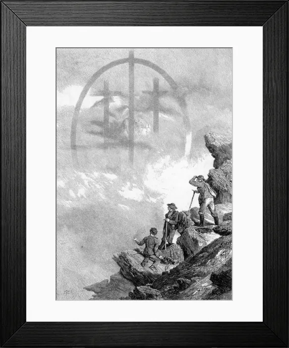 Framed Print : WHYMPER AND FOG-BOW Framed Print : WHYMPER AND FOG-BOW