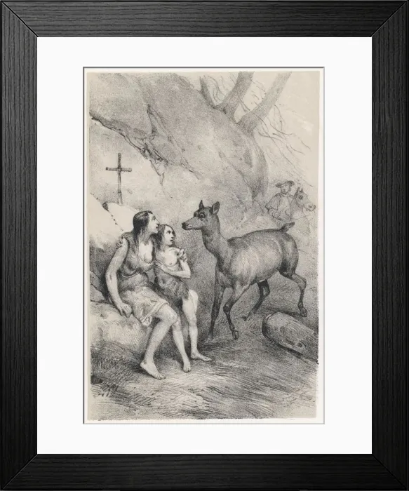 Framed Print : STE GENEVIEVE AND DOE Framed Print : STE GENEVIEVE AND DOE