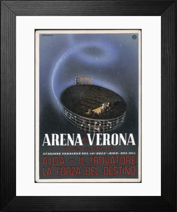 Framed Print : ADVERT / VERDI OPERA 1953 Framed Print : ADVERT / VERDI OPERA 1953
