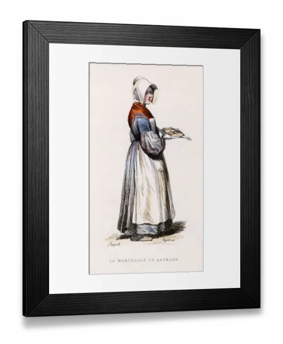 Framed Print : SELLER OF NANTERRE CAKES Framed Print : SELLER OF NANTERRE CAKES