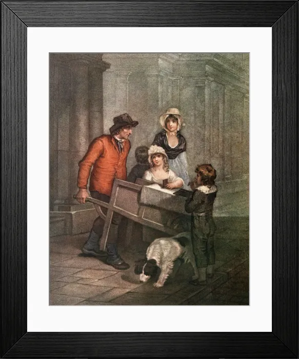 Framed Print : GINGERBREAD SELLER / 1796 Framed Print : GINGERBREAD SELLER / 1796