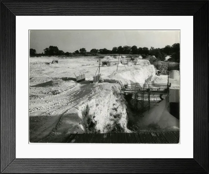 Framed Print : CARBONATE OF LIME QUARRY Framed Print : CARBONATE OF LIME QUARRY