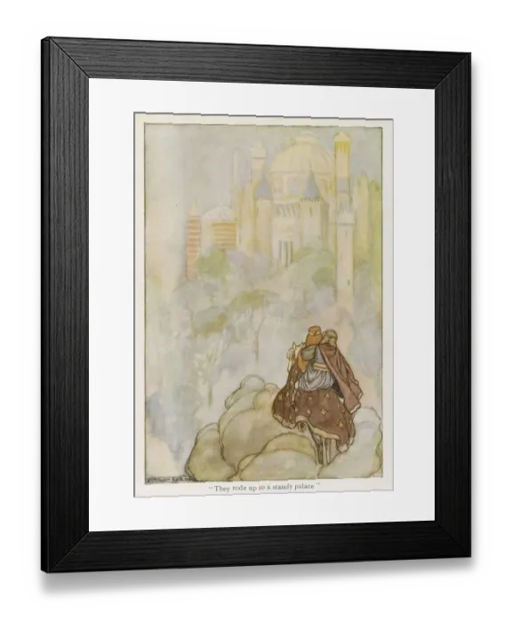 Framed Print : IRISH MYTH  /  OISIN & NIAM IRISH MYTH  /  OISIN & NIAM