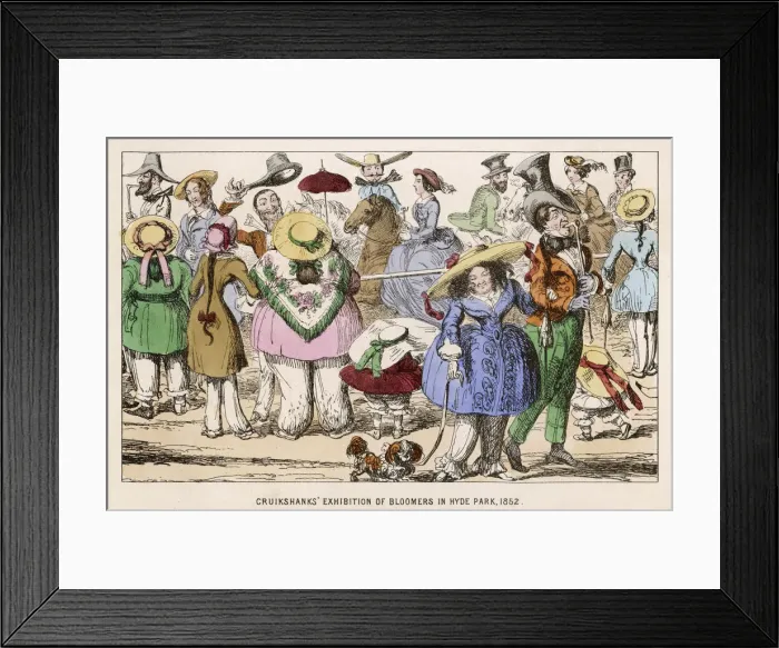 Framed Print : Bloomerism 1852 Framed Print : Bloomerism 1852