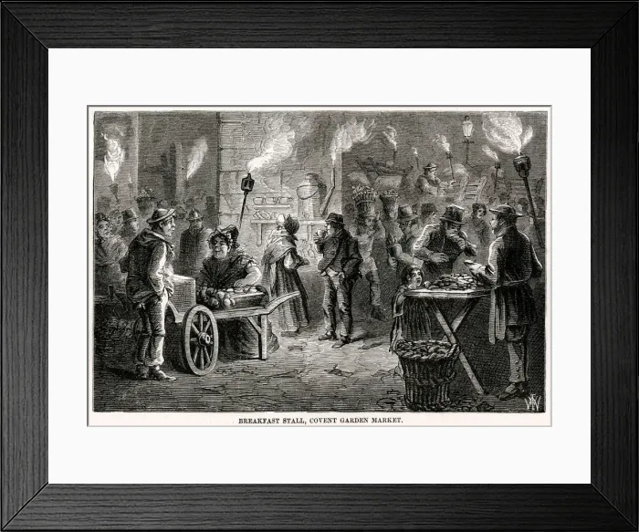 Framed Print : Covent Garden 1870 Framed Print : Covent Garden 1870
