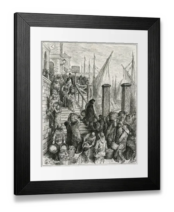 Framed Print : BILLINSGATE FISH MARKET Framed Print : BILLINSGATE FISH MARKET