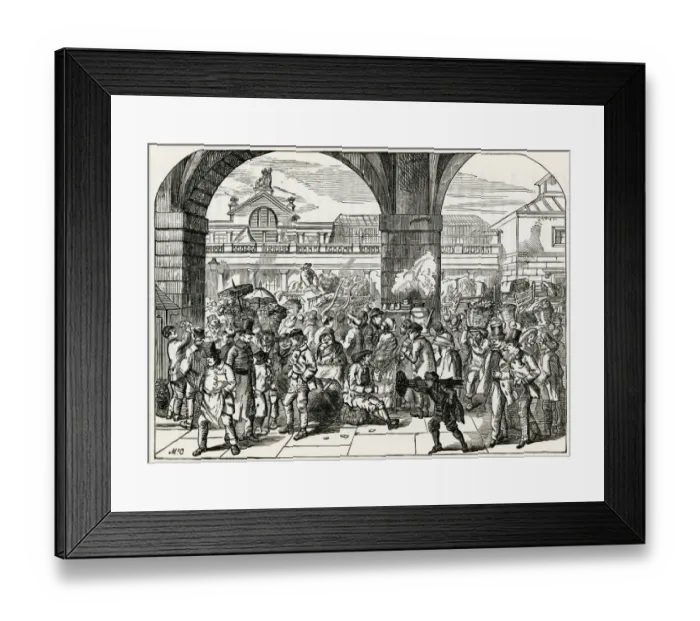 Framed Print : Covent Garden market, London 1862 Framed Print : Covent Garden market, London 1862