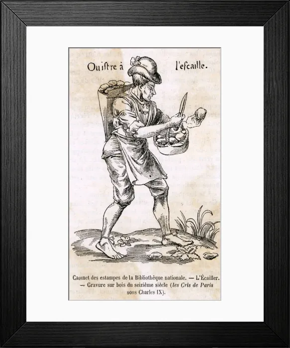 Framed Print : OYSTERS C16 PARIS Framed Print : OYSTERS C16 PARIS