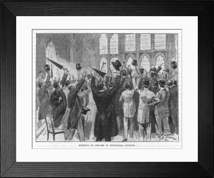 Framed Print : JINGO MEETING 1878 Framed Print : JINGO MEETING 1878