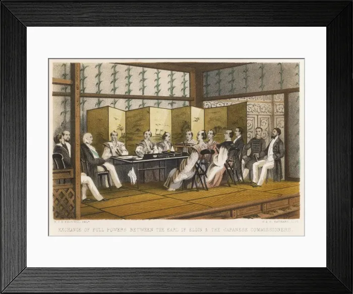 Framed Print : ELGIN IN JAPAN 1858 Framed Print : ELGIN IN JAPAN 1858