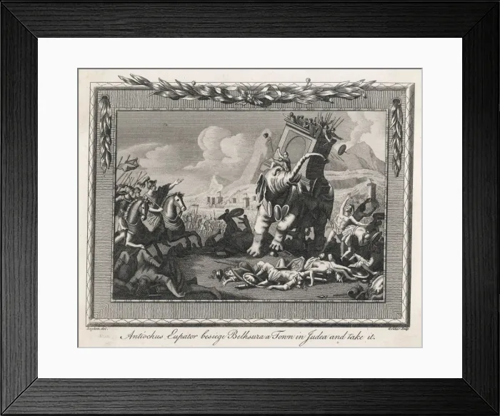 Framed Print : ELEPHANTS IN ACTION BC Framed Print : ELEPHANTS IN ACTION BC