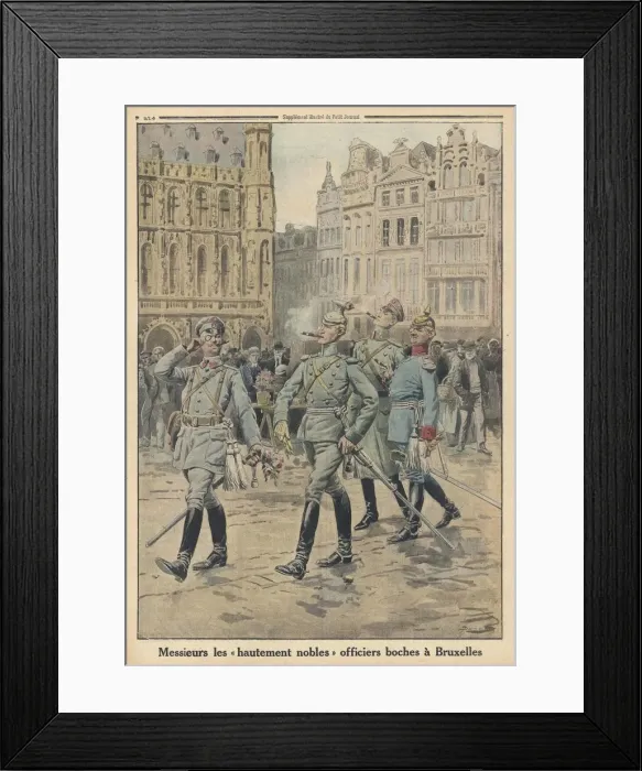 Framed Print : WWI / BRUSSELS OCCUPIED Framed Print : WWI / BRUSSELS OCCUPIED