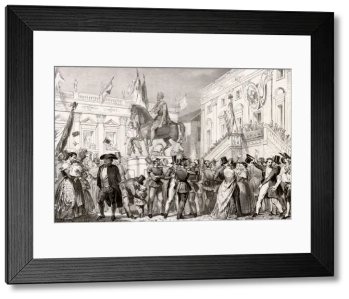 Framed Print : ROMAN REPUBLIC 1849 Framed Print : ROMAN REPUBLIC 1849