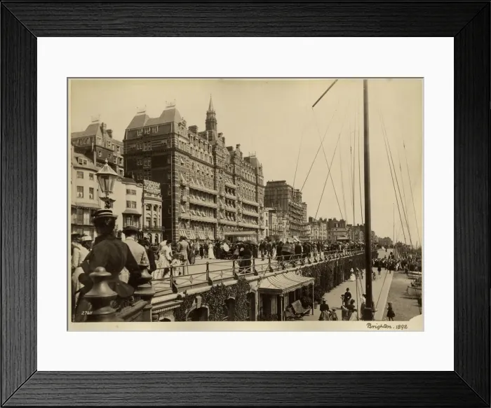 Framed Print : Brighton, Hotel Metropole 1892 Framed Print : Brighton, Hotel Metropole 1892