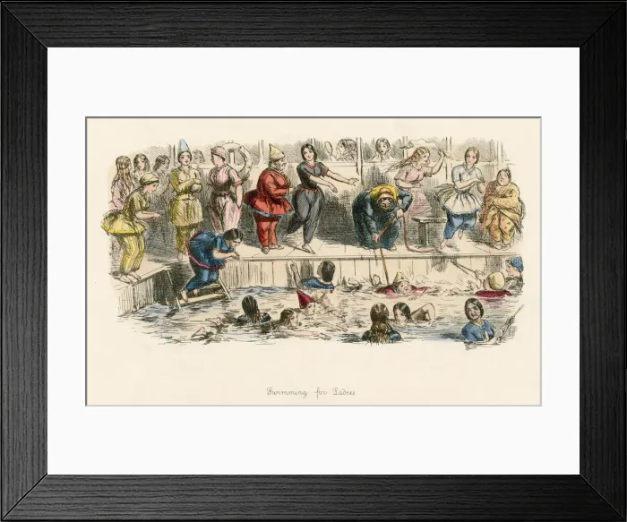 Framed Print : Swimming for Ladies Framed Print : Swimming for Ladies