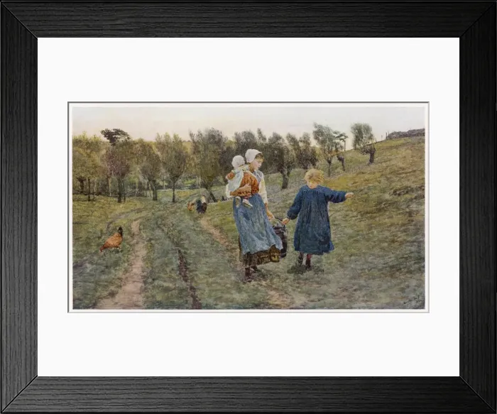 Framed Print : SOCIAL / CHILDREN / PAIL 20C Framed Print : SOCIAL / CHILDREN / PAIL 20C
