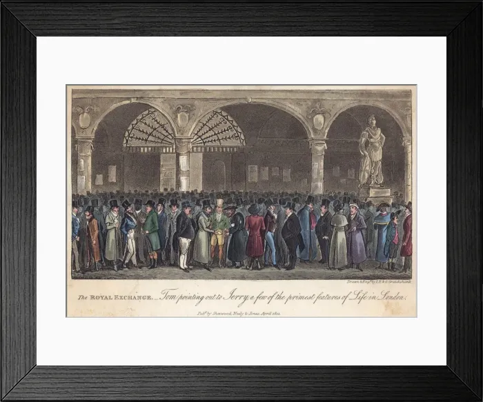 Framed Print : ROYAL EXCHANGE 1821 Framed Print : ROYAL EXCHANGE 1821