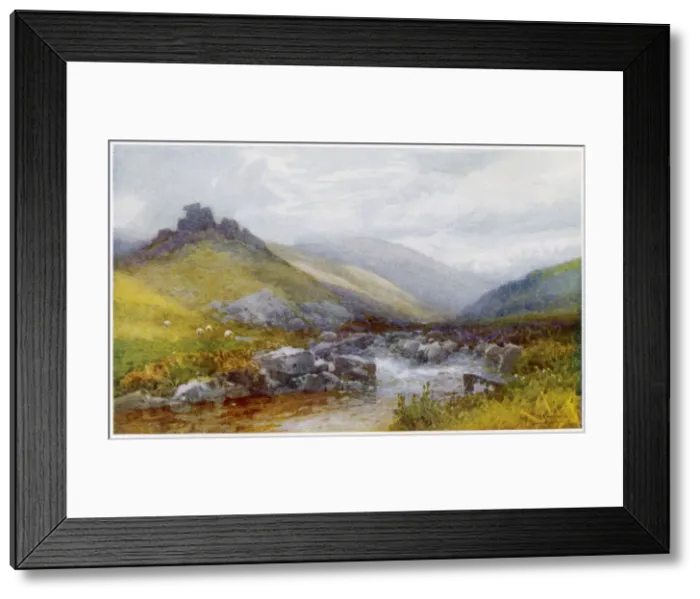 Framed Print : DEVON / DOONE VALLEY 1919 Framed Print : DEVON / DOONE VALLEY 1919