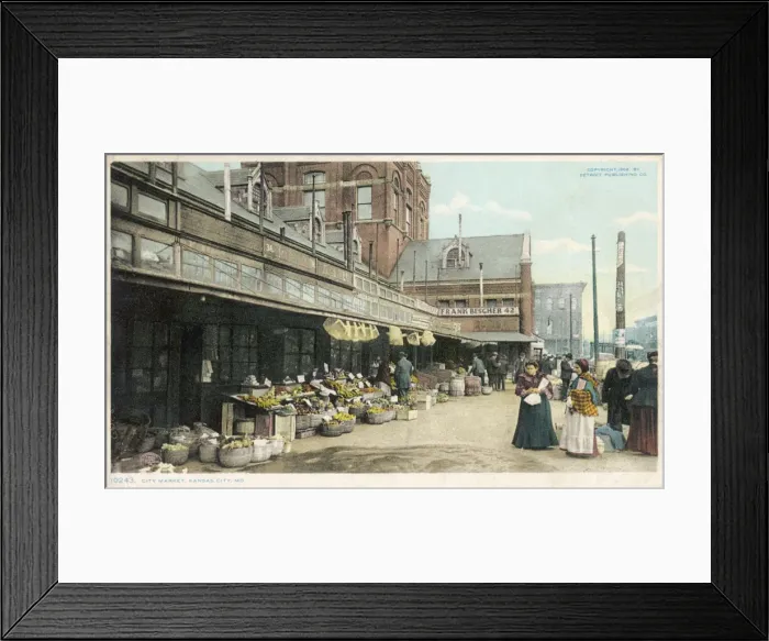 Framed Print : KANSAS CITY MARKET / 1906 Framed Print : KANSAS CITY MARKET / 1906